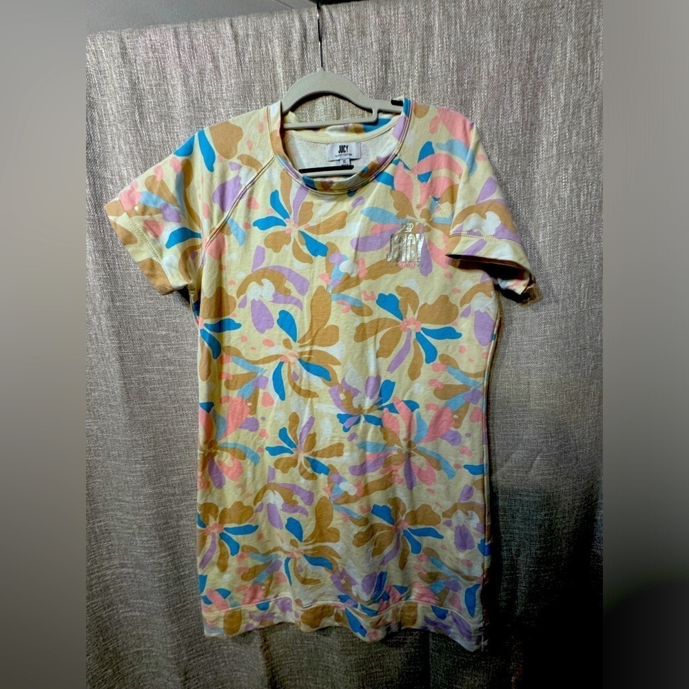 Juicy Couture Firework Floral Pebble Dress Size XL